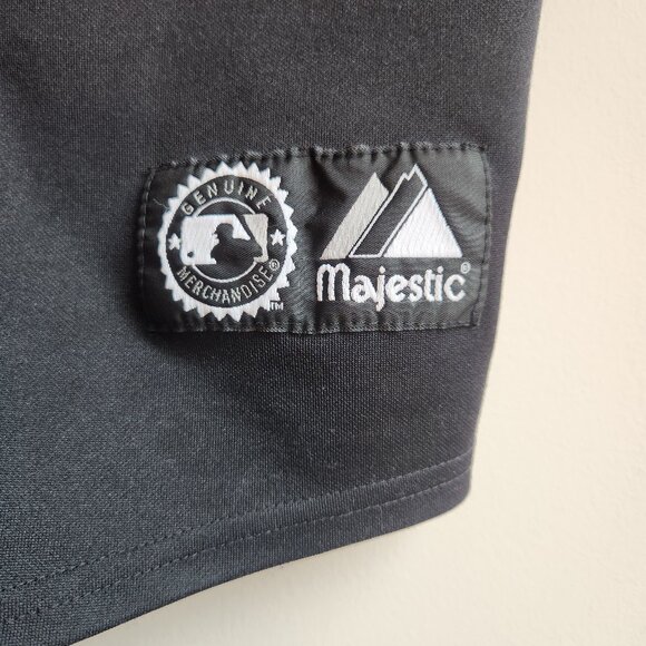 MLB Boston Red Sox Black Jersey L/XL 48 Majestic - Picture 4 of 10